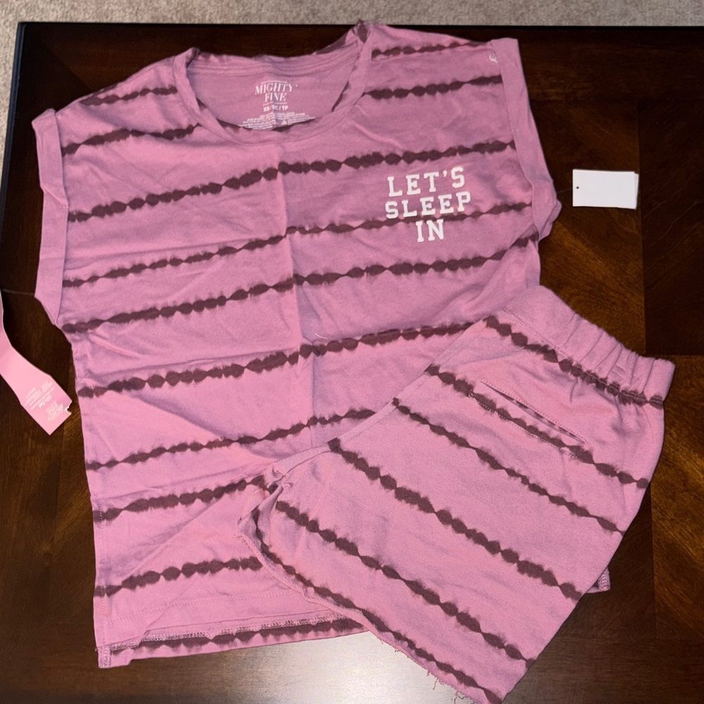 Mighty Fine Striped Pink Pajama Set
